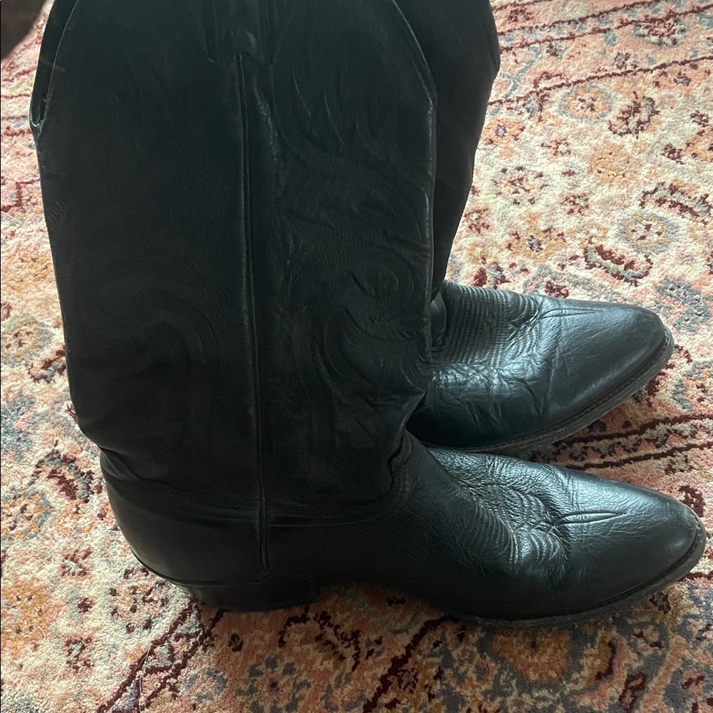 Abilene Black Western Cowboy Boots 6428